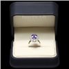 Image 3 : 14K WHITE GOLD 3.50CT TANZANITE 1.20CT DIAMOND RING