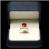 Image 3 : 14K YELLOW GOLD 8.00CT RUBY 1.50CT DIAMOND RING