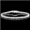 Image 1 : 18K WHITE GOLD 8.00CT DIAMOND BRACELET