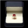 Image 3 : 14K YELLOW GOLD 7.50CT RUBY 1.00CT DIAMOND RING
