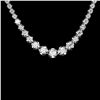 Image 1 : 18K WHITE GOLD 10.20CT DIAMOND NECKLACE