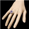 Image 3 : 14K WHITE GOLD 3.50CT TANZANITE 0.75CT DIAMOND RING