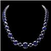 Image 1 : 14K W GOLD 164CT SAPPHIRE 1.85CT DIAMOND NECKLACE