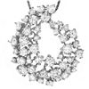 Image 2 : 14K WHITE GOLD 2.80CT DIAMOND PENDANT