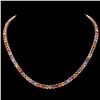 Image 1 : 14K YELLOW GOLD 44.00CT SAPPHIRE 1.00CT DIAMOND NECKLACE