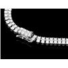 Image 2 : 18K WHITE GOLD 23CT DIAMOND NECKLACE