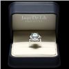 Image 6 : 14K WHITE GOLD 7.00CT AQUAMARINE 0.70CT DIAMOND RING
