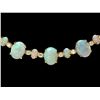 Image 2 : 14K YELLOW GOLD 28CT OPAL 2.50CT DIAMOND NECKLACE