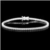 Image 1 : 18K WHITE GOLD 4.50CT DIAMOND BRACELET