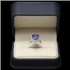 Image 4 : 18K WHITE GOLD 6.00CT TANZANITE 0.80CT DIAMOND RING
