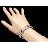 Image 5 : 14K WHITE GOLD 10.80CT RUBY 6.90CT DIAMOND BRACELET