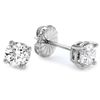 Image 3 : 14K WHITE GOLD 1.20CT DIAMOND EARRINGS