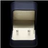 Image 5 : 14K WHITE GOLD 1.20CT DIAMOND EARRINGS