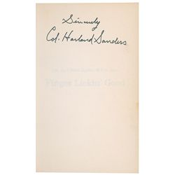 Col. Harland Sanders