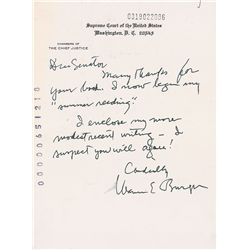 Supreme Court: Warren Burger