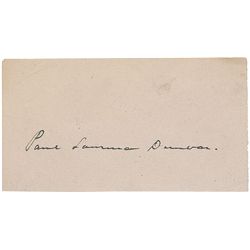 Paul Laurence Dunbar