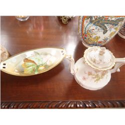 Celery Dish & Teapot