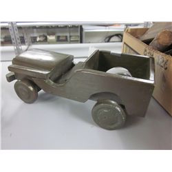 Old Wooden Toy Jeep