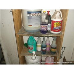 CONTENTS: WOOD SHELVING UNIT LOT 127