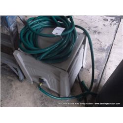 GARDEN HOSE REEL WITH 2 HOSES
