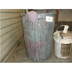 TRASH CAN WITH MISCELLANEOUS  HARDWARE