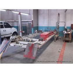 CHIEF G-18 SERIAL# G102676 6,500 POUND LIFT CAP. YEAR 2001 BODY SQUARING ALIGNMENT SYSTEM 2-POST