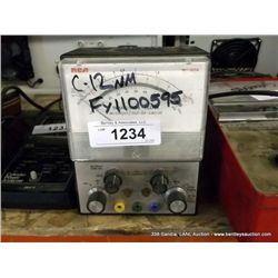 RCA WT-501A TRANSISTOR TESTER (print sequence:) FY1100595