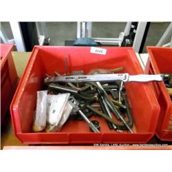 BIN: MISCELLANEOUS TOOLS & HARDWARE