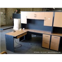 COMPUTER DESK WITH CABINET AND RETURN