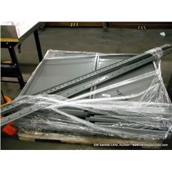 PALLET: METAL SHELVES & UPRIGHTS