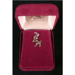 1984 Olympics 14K Gold Sam Eagle Baseball Pendant MIB