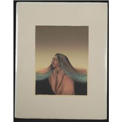 Frank Howell Signed Indian Art Print Old Songs