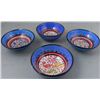 Image 1 : 4 Pc Turkish Iznik Pottery Bowls Hand Made -Mavi Deniz