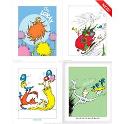 4) Dr Seuss Prints- Grinch Heart Grew 3 Sizes The Lorax