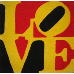 Robert Indiana LOVE Serigraph Decorative Carpet 1