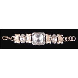 J. Jansen Signed Large Rhinestone Bracelet