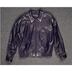 Marc Buchanan Pelle Pelle Black Leather Jacket Studded