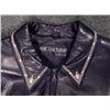 Image 2 : Marc Buchanan Pelle Pelle Black Leather Jacket Studded