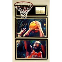 2 Michael Jordan Signed LE Fine Art Prints LAST SHOT