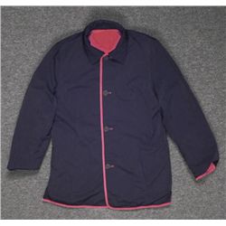 Ladies Black & Quilted Red Reversible Coat Jacket