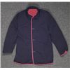 Image 1 : Ladies Black & Quilted Red Reversible Coat Jacket