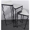 Image 4 : 3 Pc Modern Table w/ Chrome Triangular Tops