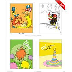 4) Dr Seuss Prints- Lorax Grinch The Places You Will Go