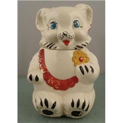 Royal Wear Vintage White Bear Cookie Jar Stoneware