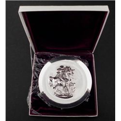 Dali Sterling Silver Plate in Box Unicorn Dynonisiaque