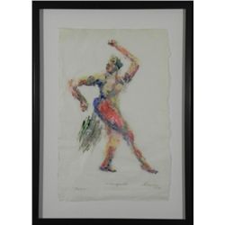 Betty Heredia Original Signed Print Framed- Dance