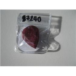 20.30 carat Dark Red African Ruby