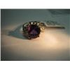 Image 2 : Purple Amethyst and Diamond Ring