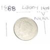 Image 1 : 1888 LIBERTY HEAD "V" NICKEL RED BOOK VALUE IS $25.00+ WORN!! NICKEL CAME OUT OF SAFE!!