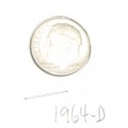 1964-D SILVER ROOSEVELT DIME!! COIN CAME OUT OF SAFE!!